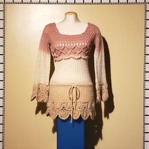Boho sweater.